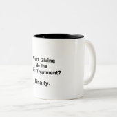 Silent Treatment Tweekleurige Koffiemok (Voorkant rechts)