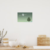 Silent tree standing on a distant star. poster (Keuken)