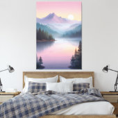 Silent Valley bij zonsondergang Canvas Afdruk (Insitu (Slaapkamer))