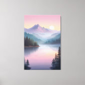 Silent Valley bij zonsondergang Canvas Afdruk (Voorkant)