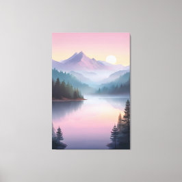 Silent Valley bij zonsondergang Canvas Afdruk