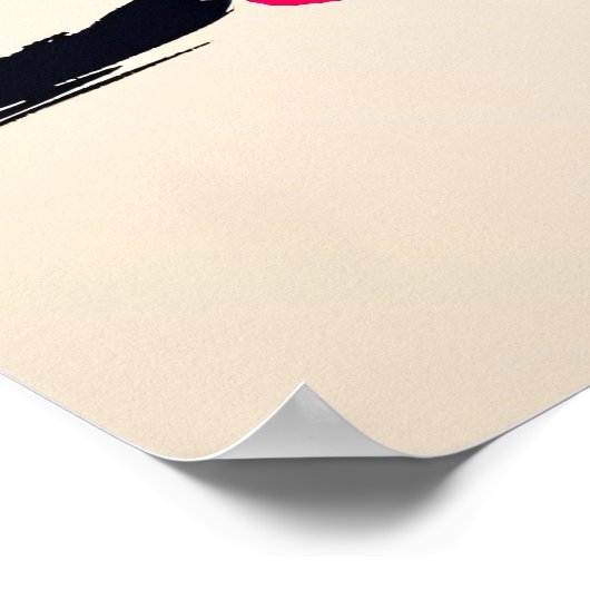 Silent Warrior Monk onder de rijzende zon Poster (Hoek)