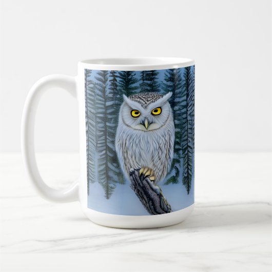 Silent Watch - Northern Winter Bossen Grey Owl Koffiemok (Links)