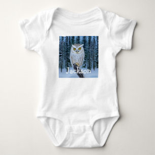 Silent Watch - Northern Winter Bossen Grey Owl Romper