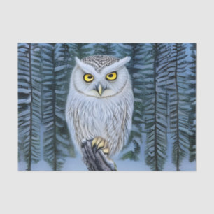 Silent Watch - Northern Winter Bossen Grey Owl Tissuepapier