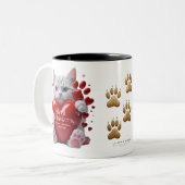 Silent Whiskers Cat Mok - Grote liefde, kleine pot (Voorkant links)