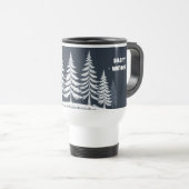 Silent Winter Beautiful Trees Travel Mug – 15oz Reisbeker (Voorkant rechts)