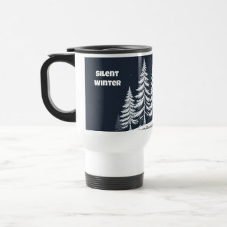 Silent Winter Beautiful Trees Travel Mug – 15oz Reisbeker