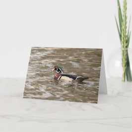 Silent Wonders Blank wenskaart Wood Duck Kaart