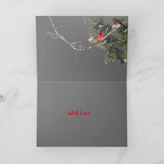 Silent Wonders Christmas Kaart Blue Jay (Binnen)