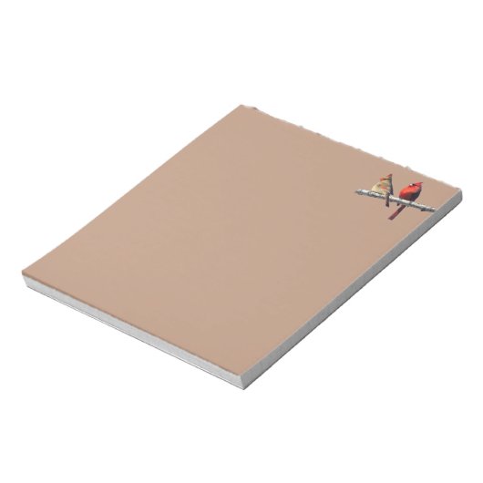 Silent Wonders Notepad Cardinals Notitieblok (Linkerzijde)