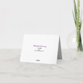 Silent Wonders Wenskaart Bedankkaart (Achterkant)