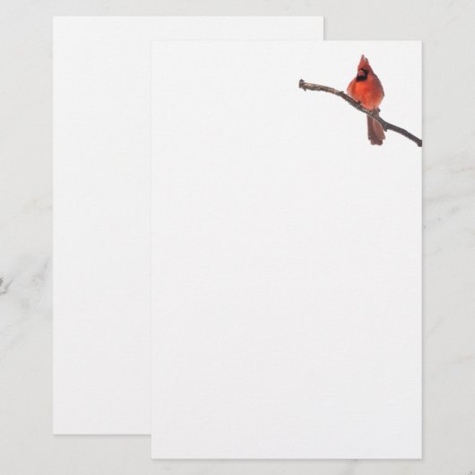 Silent wondert briefpapier kardinaal (Voorkant / Achterkant)