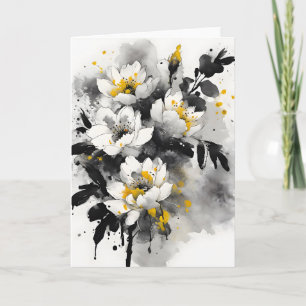 Silente tomentosa - Watercolor bloemen Kaart