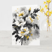 Silente tomentosa - Watercolor flowers Kaart (Gele Bloem)