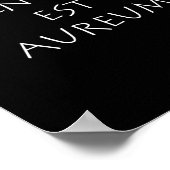 Silentium est aureum poster (Hoek)