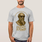 Silentium Potentia Est – De Kracht van Stille Ster T-shirt (Voorkant)