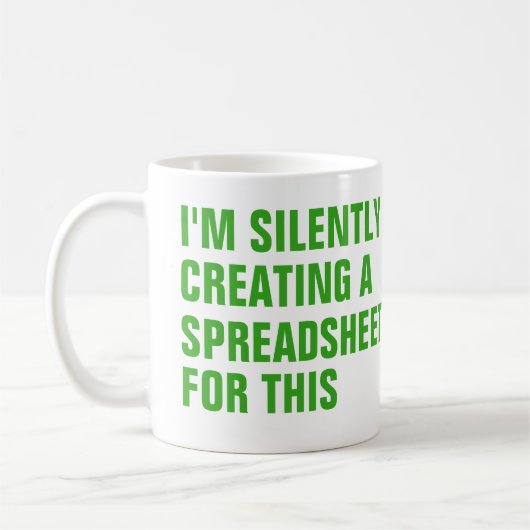 Silently creating a Spreadsheet for this Koffiemok (Links)
