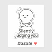 Silently Judging You - Sarcastic Expression Sticker (Vel)