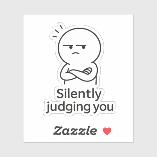 Silently Judging You - Sarcastic Expression Sticker (Vel)