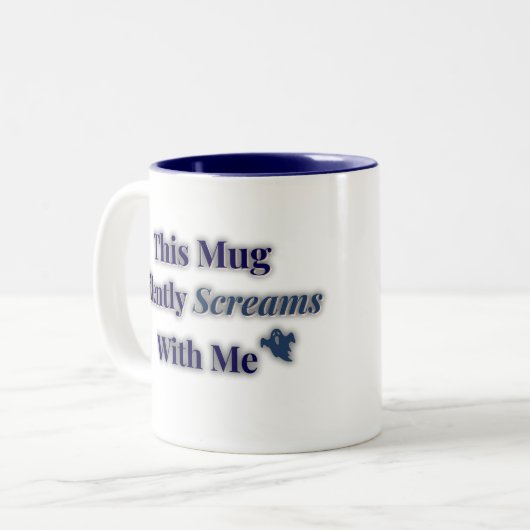 Silently Screams Mok - Grappig emotioneel geschenk (Voorkant links)