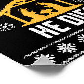 Siler Alert He Dies Funny Christian  Poster (Hoek)