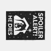 Siler Alert He Dies, Funny Christmas, Nativity Sce Fleece Deken (Voorkant (Horizontaal))