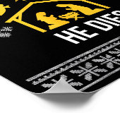 Siler Alert He Dies Funny Nativity Christmas  Poster (Hoek)