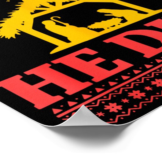 Siler Alert He Dies Jesus Nativity Scene Ugly Chri Poster (Hoek)