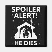 Siler Christmas Nativity Scene Funny Christian Slo Magneet (Voorkant)