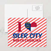 Siler City, North Carolina Briefkaart (Voorkant / Achterkant)