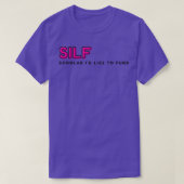SILF Scholar Ix27d wil roze financieren T-shirt (Design voorkant)