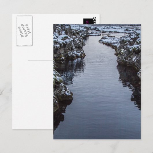 Silfra in IJsland Briefkaart (Voorkant / Achterkant)