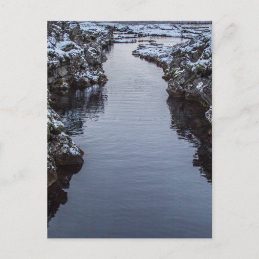 Silfra in IJsland Briefkaart (Voorkant)