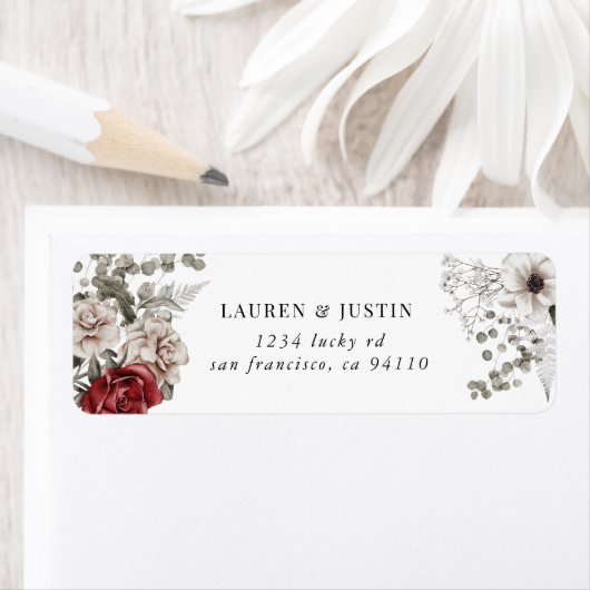 Silgard floral Return-label Etiket (Insitu)