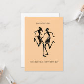 Silhouet Afrikaanse kunst, Geweldige Joy Dance Ver Kaart (Voorkant / Achterkant in situ)