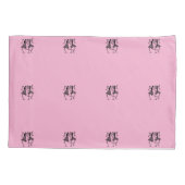 Silhouet Afrikaanse kunst, Viering Dans Roze Kussensloop (Achterkant-Links)