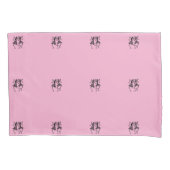 Silhouet Afrikaanse kunst, Viering Dans Roze Kussensloop (Voorkant-Links)