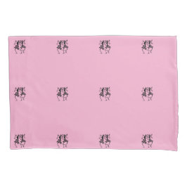 Silhouet Afrikaanse kunst, Viering Dans Roze Kussensloop