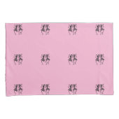 Silhouet Afrikaanse kunst, Viering Dans Roze Kussensloop (Voorkant-Rechts)