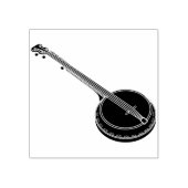 silhouet banjo kunststempel rubberstempel (Afrduk)