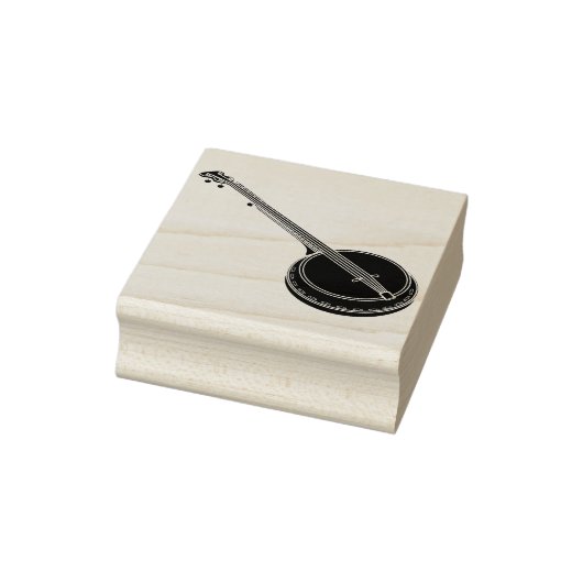 silhouet banjo kunststempel rubberstempel (Stempel)