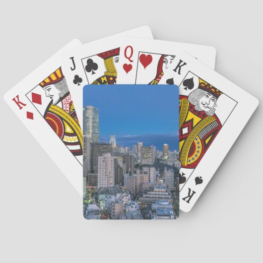 Silhouet bij schemering pokerkaarten (Achterkant)