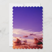 Silhouet Bruid & bruidegom Zonsondergang Bewaar de Save The Date (Achterkant)