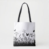 silhouet-canvas tas (Voorkant)