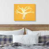 Silhouet Canvasprint Canvas Afdruk (Insitu (Slaapkamer))
