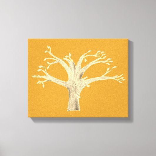 Silhouet Canvasprint Canvas Afdruk (Voorkant)
