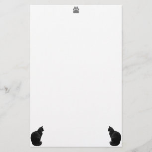 Silhouet Cat Schrijfpapier Briefpapier