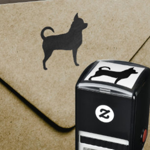 Silhouet Chihuahua-hond Zelfinktende Stempel