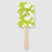 Silhouet Citroen Lime Groene Trouwjurk Handwaaier (Achterkant)